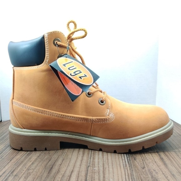 LUGZ Rucker Hi Ankle Boot Women Sz 9 Wheat Tan Lug‎ Sole Casual Walking Lace Up - Picture 5 of 16